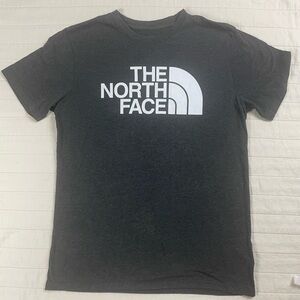 The North Face Charcoal Grey Tee with Iconic White Logo Mens Medium